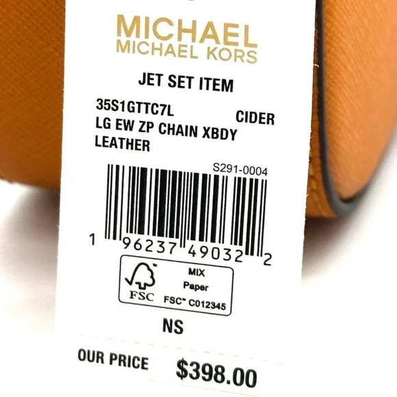 Michael Kors Large EW Crossbody Bag Cider - Picture 9 of 9